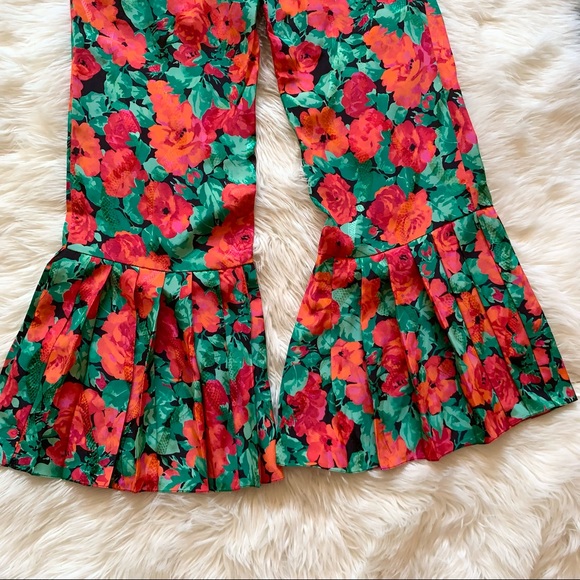 New! GUCCI 100% Silk Floral Snake Print Brocade Pants - Picture 5 of 11